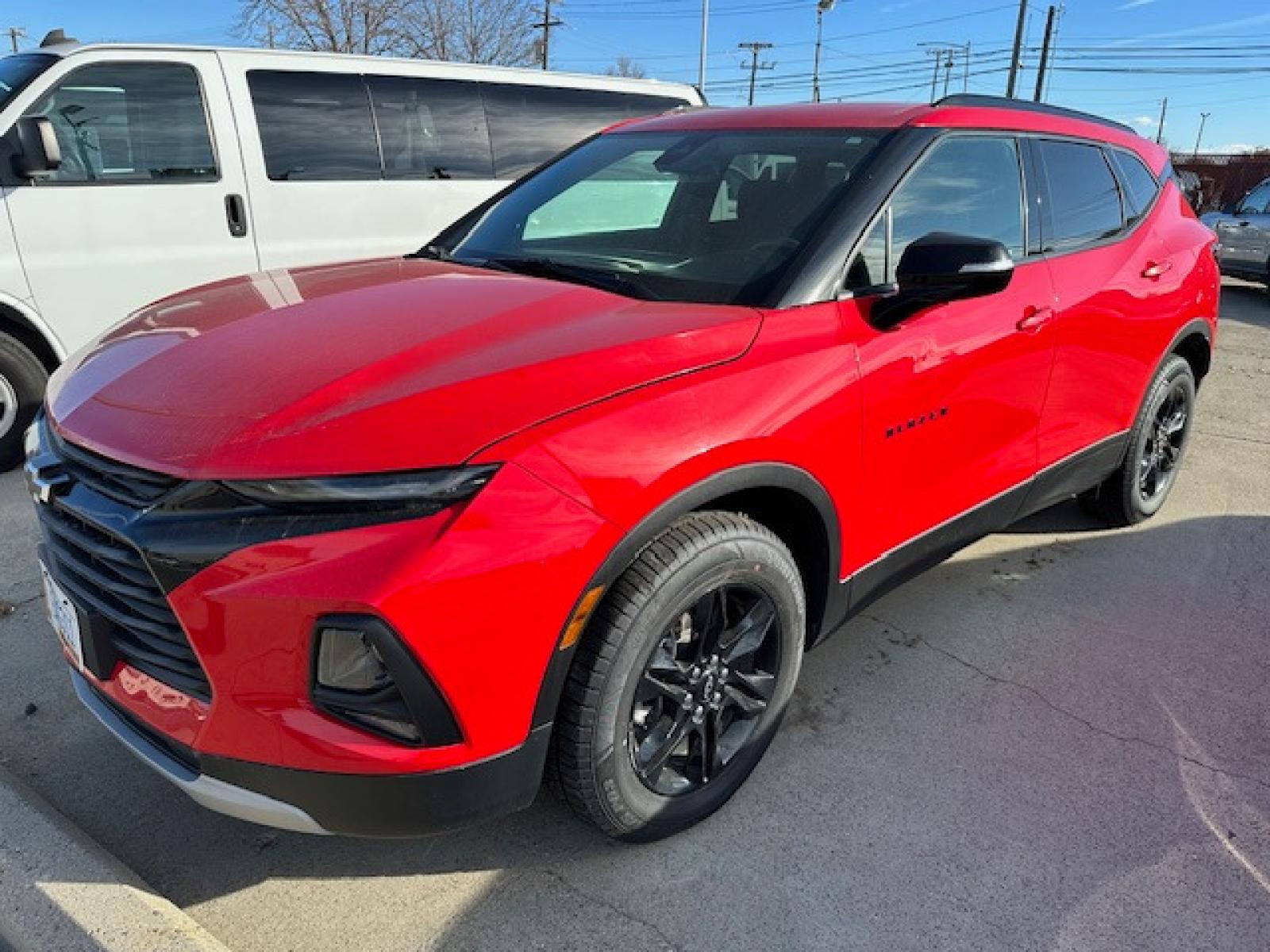 2022 Red /Charcoal Chevrolet Blazer 2LT AWD (3GNKBHR41NS) with an 2.0L L4 DOHC 16 TURBO engine, 9A transmission, located at 3200 1st Avenue North, Billings, MT, 59101, (406) 245-9055, 45.779270, -108.510742 - New Style Chevrolet Blazer 4X4 SUV Available for Purchase or Rent. Power Windows, Power Door Locks, Power Seat, Tilt Steering Column, Cruise Control, Factory LT Color Enhanced Wheels, Low Mileage & Super Fun to Drive! Auto Brokers of Montana/AA&A Auto Rental/Fox Car Rental Billings - Photo #0